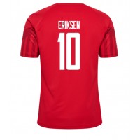 Dänemark Christian Eriksen #10 Fußballbekleidung Heimtrikot WM 2022 Kurzarm